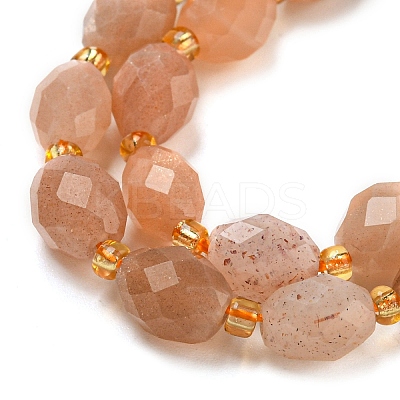 Natural Sunstone Beads Strands G-N342-59-1