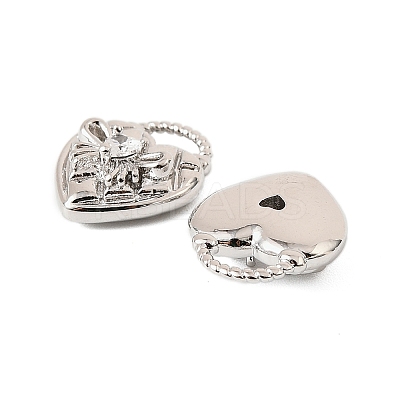 Brass Micro Pave Cubic Zirconia Pendants KK-K351-63P-1