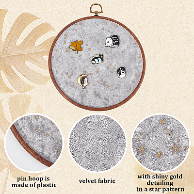 Galaxy Enamel Pin Hoop FIND-WH0260-64D-1