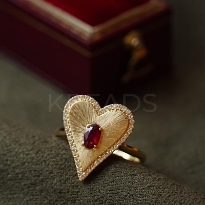 925 Sterling Silver Pave Cubic Zirconia Finger Rings FS-WG8AF73-03-1