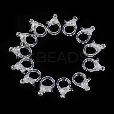 Transparent Plastic Lobster CLaw Clasps KY-H005-A13-1