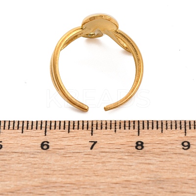 Marine Animal Theme 304 Stainless Stee Open Cuff Rings RJEW-Q005-01C-G-1