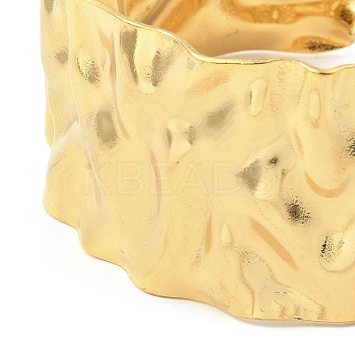 304 Stainless Steel Textured Cuff Bangles LS-BJEW-P302-13G-1