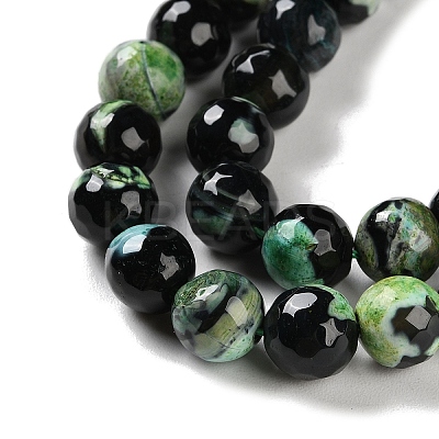 Natural Fire Crackle Agate Beads Strands G-M437-A01-01F-1