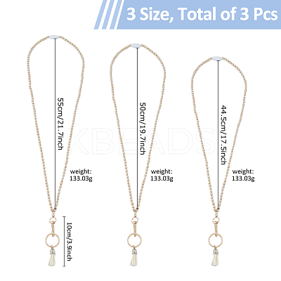 Wood Name Card Straps HJEW-FH00045-1