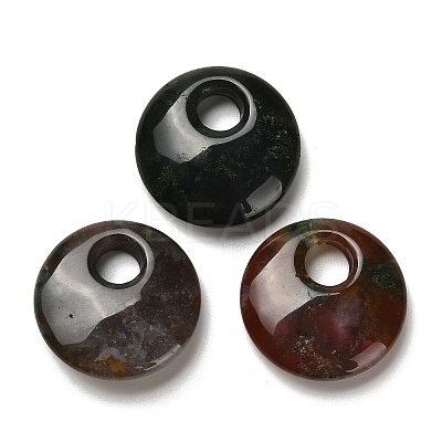 Natural Indian Agate Pendants G-H073-05E-1