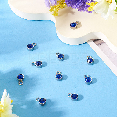 10Pcs Glass Rhinestone Charms STAS-TA0003-26G-1