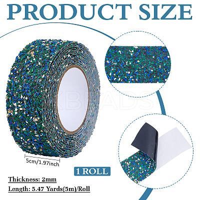 PET Rubber Beaded Trim DIY-WH0589-48B-1