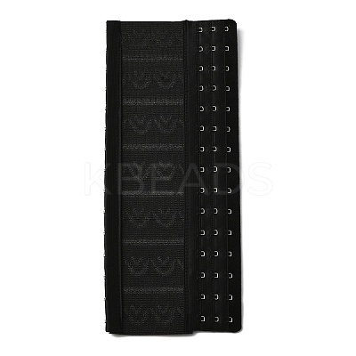 Polyester Women's 3 Rows x 15 Hooks Longline Corset Bra Extender FIND-WH0111-217B-1