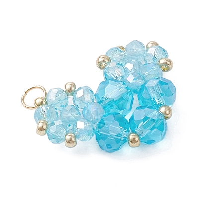 Glass Pendantns PALLOY-MZ01145-02-1