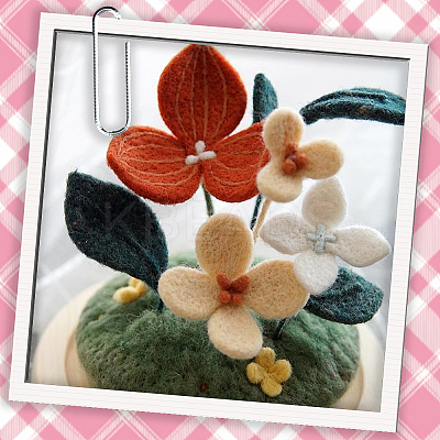 18Pcs 6 Colors DIY Wool Roving DIY-SP0005-80C-1