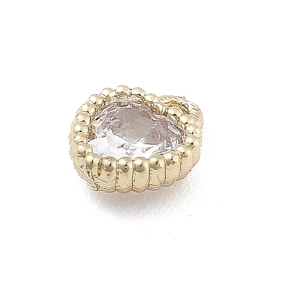 Brass Micro Pave Cubic Zirconia Pendants KK-M306-05G-02-1