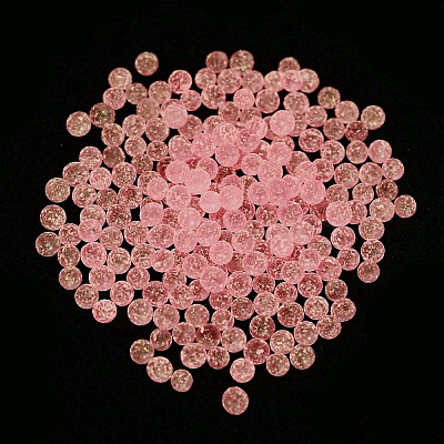 Luminous Glow in the Dark Transparent Glass Round Beads GLAA-F124-B04-1