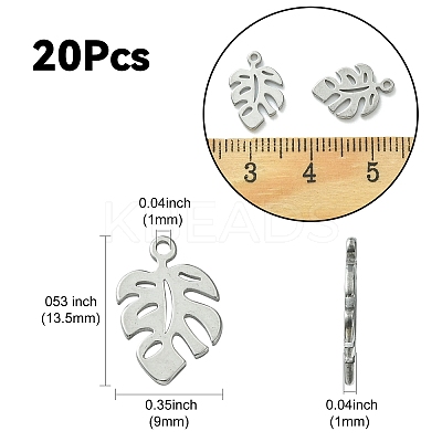 304 Stainless Steel Charms LS-STAS-CJC0008-15P-1