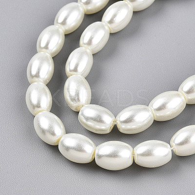 Baking Paint Pearlized Glass Pearl Bead Strands HY-T002-01A-02-1