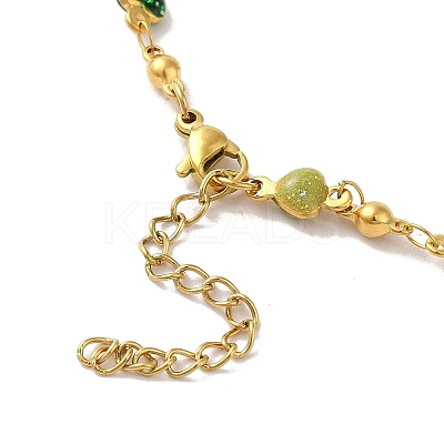 304 Stainless Steel Anklet AJEW-B026-03G-1