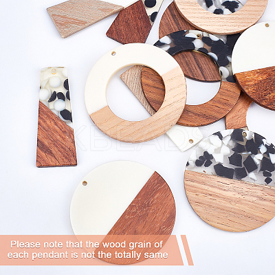 DIY Wooden Dangle Earring Making Kits DIY-OC0006-44-1