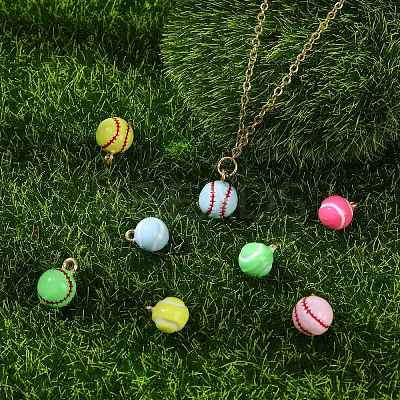 8Pcs 8 Styles Electroplate Alloy Charms FIND-CJ0005-49-1