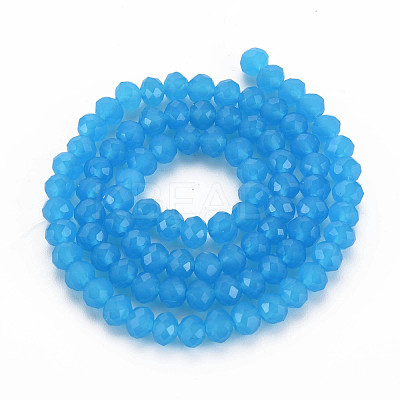 Glass Beads Strands EGLA-A034-J6mm-D09-1