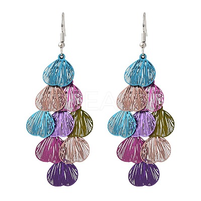 430 Stainless Steel Heart Dangle Earrings EJEW-A137-09P-02-1