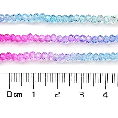 Transparent Painted Glass Beads Strands DGLA-A034-T2mm-A14-1