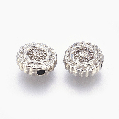 Tibetan Style Alloy Beads X-TIBEB-R022-P-FF-1