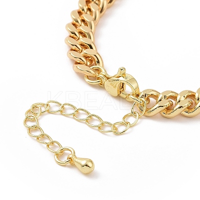 Colorful Cubic Zirconia Girl Link Bracelet BJEW-B068-01-1