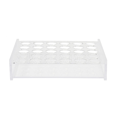 (Defective Closeout Sale: Damaged Corners) Acrylic Multi-Use Colorimetrical Cylinder Tube Display Racks AJEW-XCP0003-05-1