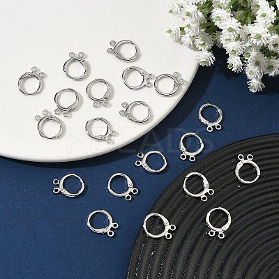SHEGRACE Brass Leverback Earring Findings XGR0091P-88P-1