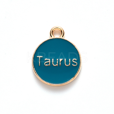 Alloy Enamel Pendants ENAM-S124-01A-05C-1