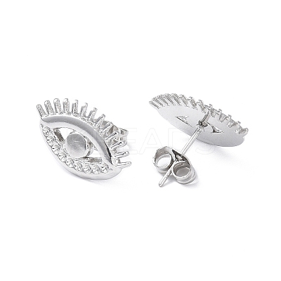 Non-Tarnish 304 Stainless Steel Eye Stud Earring Findings EJEW-I285-07P-1