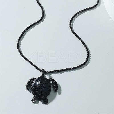 Fashionable Alloy Sea Turtle Pendant Necklaces for Men FS-WG54AC8-02-1