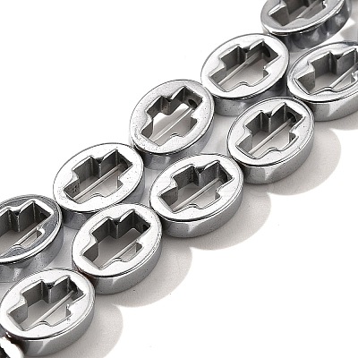 Electroplated Synthetic Non-magnetic Hematite Beads Strands G-L613-Z01-01G-1