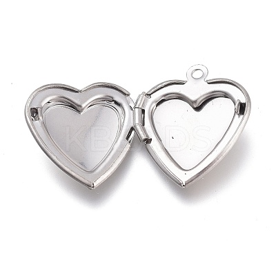 Tarnish Resistant 316 Stainless Steel Locket Pendants STAS-Z010-03A-1