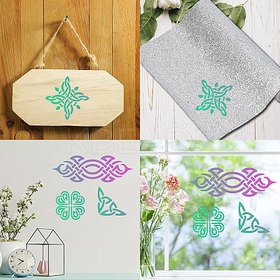 2Pcs 2 Styles Stainless Steel Cutting Dies Stencils DIY-WH0378-003-1