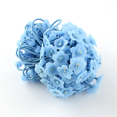 Flower Hair Accessories Elastic Hair Ties OHAR-S182-M-1