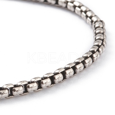 Brass Box Chain Bracelets BJEW-H537-04P-1