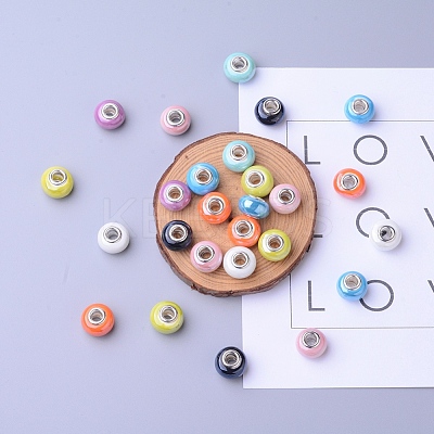 Handmade Porcelain European Beads OPDL-JP0001-02-1