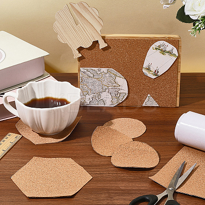 1 Roll Self-adhesive Cork Insulation Sheets AJEW-GF0012-21-1