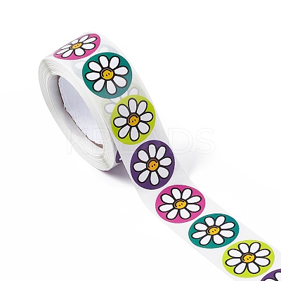 4 Patterns Paper Thank You Sticker Rolls STIC-E001-15-1