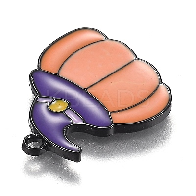 Autumn Theme Alloy Enamel Pendants X-ENAM-J649-07B-1