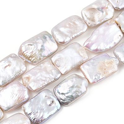 Natural Baroque Pearl Keshi Pearl Beads Strands PEAR-S020-D07-1