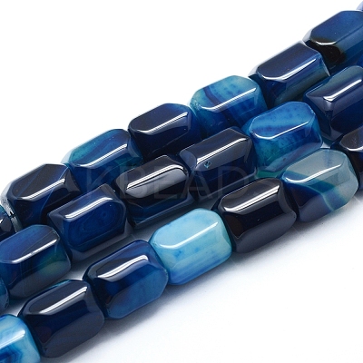 Natural Agate Beads Strands G-L551D-02-1