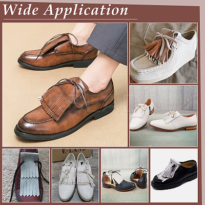 PU Leather Lace-on Shoe Fringes FIND-WH0191-31A-1