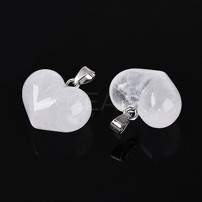 Natural Quartz Crystal Chunky Pendants G-T143-19A-1