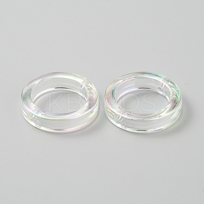 Plating Acrylic Beads LS-MACR-WH0010-20B-04-1