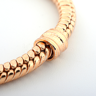 Brass European Style Bracelets for Jewelry Making KK-R031-03-1
