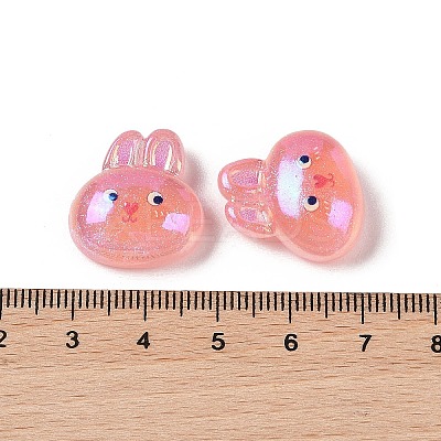 Glitter Plated Animal Resin Cabochons RESI-H163-10C-1