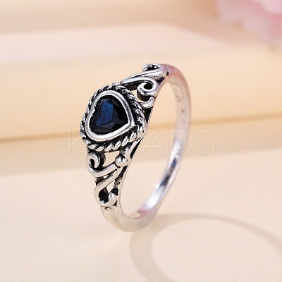 Brass Micro Pave Cubic Zirconia Finger Rings for Women FS-WGE7315-03-1