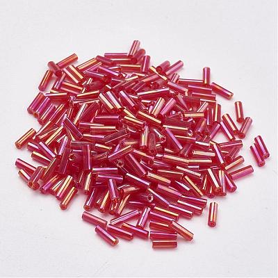 Glass Bugle Beads SEED-E001-6mm-165-1